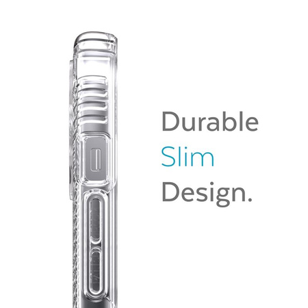 Speck Presidio Perfect-Clear with Grips - Coque pour iPhone 13 Pro avec revêtement MICROBAN (transparent)