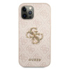 Guess 4G Big Metal Logo - Coque iPhone 12 / iPhone 12 Pro (rose)