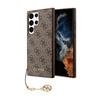 Kolekce Guess 4G Charms - pouzdro pro Samsung Galaxy S24 Ultra (hnědé)
