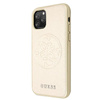 Guess Saffiano 4G Circle Logo - iPhone 11 Pro Max Case (Gold)