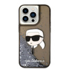 Karl Lagerfeld Liquid Glitter NFT Karl's Head - iPhone 14 Pro Max Case (black)