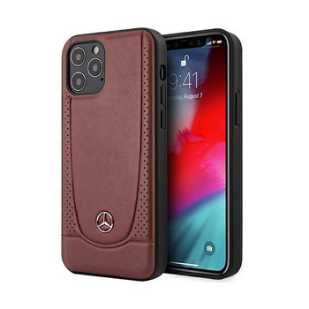 Mercedes Leather Urban Line - iPhone 12 / iPhone 12 Pro Case (red)