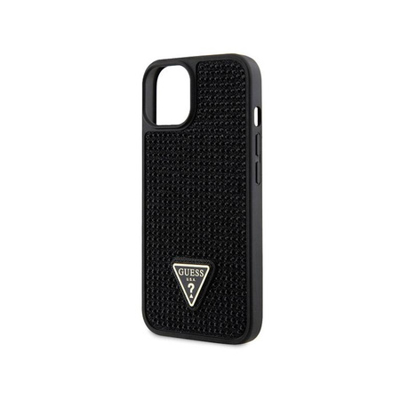 Guess Rhinestone Triangle - Coque iPhone 14 (noir)