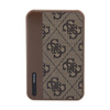 Guess 4G Leather Metal Logo - Power Bank 5000 mAh 15W (brązowy)