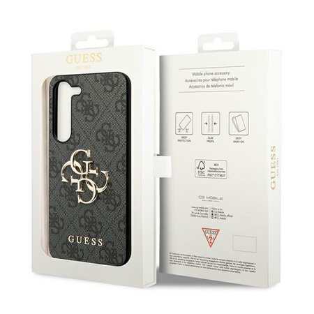 Guess 4G Big Metal Logo - Etui Samsung Galaxy S24+ (czarny)