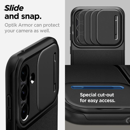 Spigen Optik Armor - pouzdro pro Samsung Galaxy S23 FE (černé)