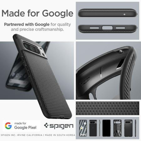 Spigen Liquid Air - Schutzhülle für Google Pixel 8 Pro (Schwarz)