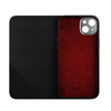 Moshi Overture MagSafe - Skórzane etui 3w1 z klapką iPhone 14 Plus (Midnight Black)