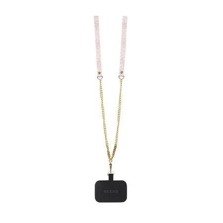 Guess Crossbody 4G Metal Logo - Coque iPhone 15 Pro (rose)