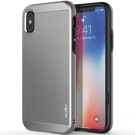 Obliq Slim Meta - pouzdro pro iPhone Xs / X (saténově stříbrné)