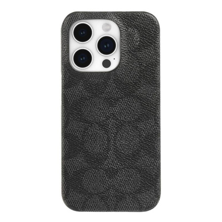 Coach Slim Wrap Signature C Case - Coque pour iPhone 15 Pro (Charcoal)