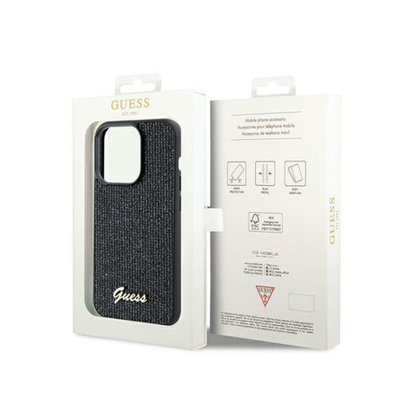 Guess Disco Metal Script - iPhone 13 Pro Tasche (schwarz)