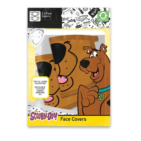 Scooby Doo - Védőmaszk 2 db, 3 szűrőréteggel