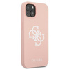 Guess Silicone 4G Big Logo - Coque iPhone 13 (rose)