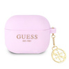 Guess 4G Charms szilikon tok - AirPods 3 tok (lila)