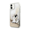 Karl Lagerfeld Liquid Glitter Choupette Fun - Etui iPhone 11 (złoty)