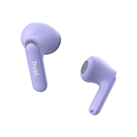 Trust Yavi - TWS Bluetooth kabelloser In-Ear-Kopfhörer mit Ladetasche & ENC (Violett)