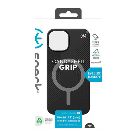 Speck Presidio2 Grip Magsafe - Case iPhone 16e / iPhone 15 / iPhone 14 / iPhone 13 (Black / Slate Gray / White)