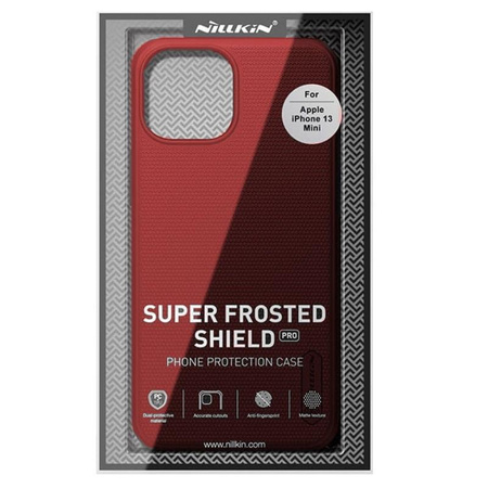 Nillkin Super Frosted Shield Pro - Coque pour Apple iPhone 13 Mini (Rouge)