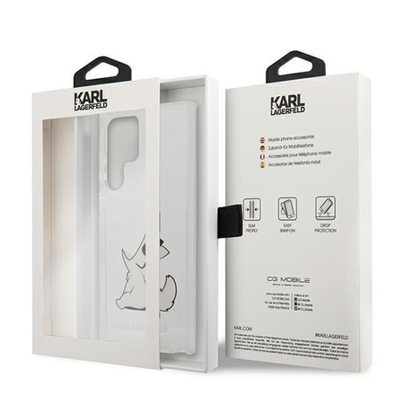 Karl Lagerfeld Choupette Fun - Etui Samsung Galaxy S22 Ultra (Transparent)