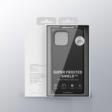 Nillkin Super Frosted Shield Pro - Coque pour Apple iPhone 13 Pro (Noir)