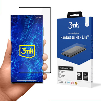 3mk HardGlass Max Lite - Gehärtetes Glas für Samsung Galaxy S23 Ultra (Schwarz)