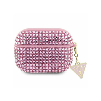 Guess Rhinestone Triangle Charm - AirPods 3 Case (pink)