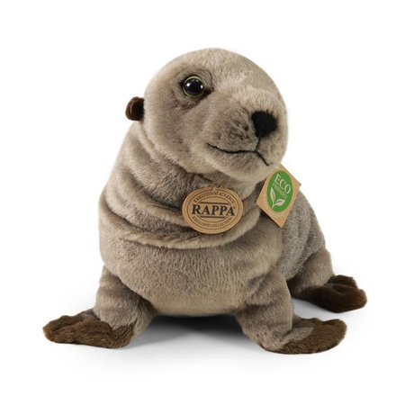 Rappa - Mascotte realistica in peluche della foca leone marino 30 cm Eco-Friendly