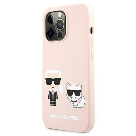 Karl Lagerfeld Slilicone Karl & Choupette Magsafe - iPhone 13 Pro Case (pink)