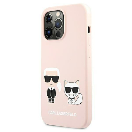 Karl Lagerfeld Slilicone Karl & Choupette Magsafe - iPhone 13 Pro Max Case (pink)