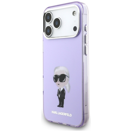 Karl Lagerfeld IML Aquarelle Karl & Choupette & Logo MagSafe - iPhone 17 Pro Max tok (lila)