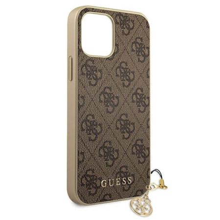 Guess 4G Charms Kollektion - iPhone 12 mini Tasche (braun)