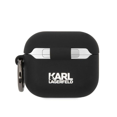 Karl Lagerfeld Silicone Karl & Choupette - Etui AirPods 3 (czarny)