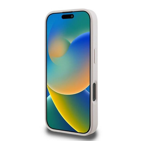 Guess 4G Bottom Stripe - pouzdro pro iPhone 16 Pro Max (růžové)