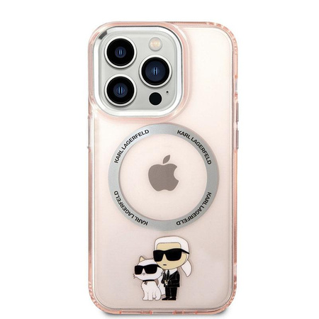 Karl Lagerfeld IML NFT Karl & Choupette Magsafe - Etui iPhone 14 Pro (różowy)