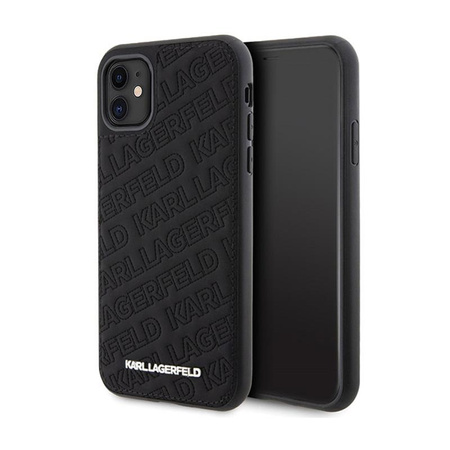 Karl Lagerfeld Quilted K Pattern - Coque pour iPhone 11 (noir)