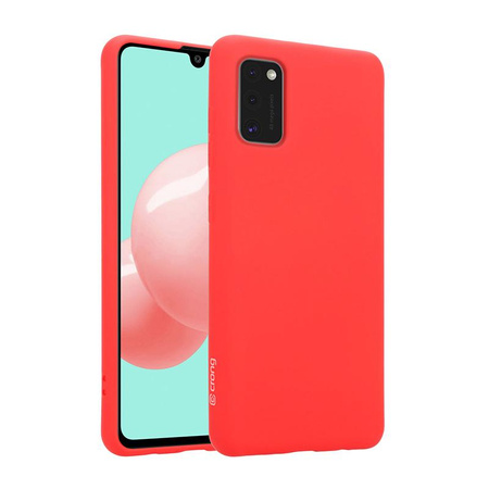 Barevný kryt Crong - pouzdro Samsung Galaxy A41 (červené)