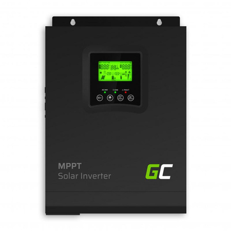 Green Cell - Solarwechselrichter Off Grid mit Solarladegerät MPPT 12VDC 230VAC 1000VA/1000W Reine Sinuswelle