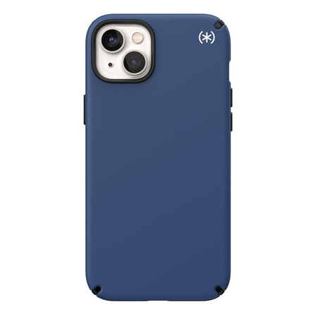 Speck Presidio2 Pro - Antibacterial iPhone 14 Plus Case (Coastal Blue / Black / White)