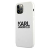 Karl Lagerfeld Silikon Stack Logo - iPhone 12 / iPhone 12 Pro Tasche (weiß)
