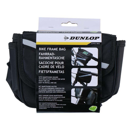 Dunlop - Fahrradtasche / Gepäcktasche für Rahmen (Schwarz)