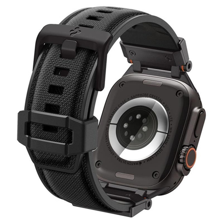 Spigen DuraPro Armor - szíj Apple Watch 44/45/46/49 mm-es órához (Black Edition)