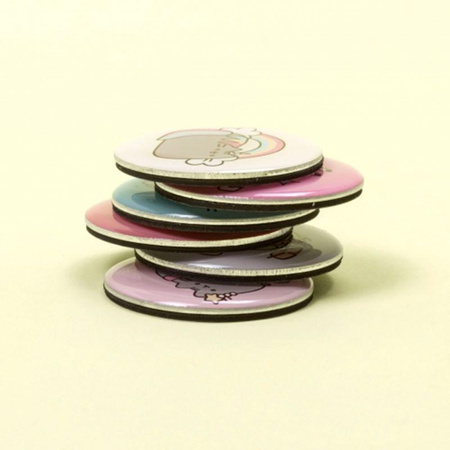 Pusheen - Magnesy na lodówkę (6 sztuk)