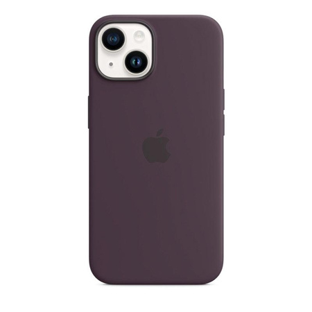 Apple szilikon tok - Szilikon tok MagSafe-rel iPhone 14 készülékhez (Berry)