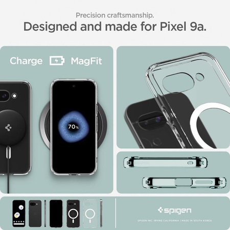 Spigen Ultra Hybrid MagSafe - tok a Google Pixel 9a készülékhez (fehér)