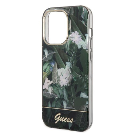 Guess Jungle Case - iPhone 14 Pro Case (green)