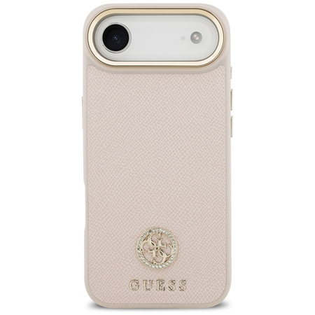 Guess Grained Strass Logo MagSafe - Case iPhone Air (pink)