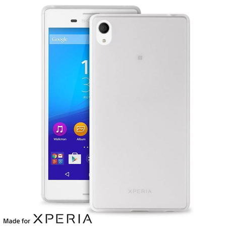 PURO Ultra Slim "0.3" Cover MFX - Xperia M4 AQUA tok + képernyőfólia szett (áttetsző)