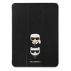 Karl Lagerfeld Saffiano Karl & Choupette Heads - Étui pour iPad Pro 11" 2021 (noir)