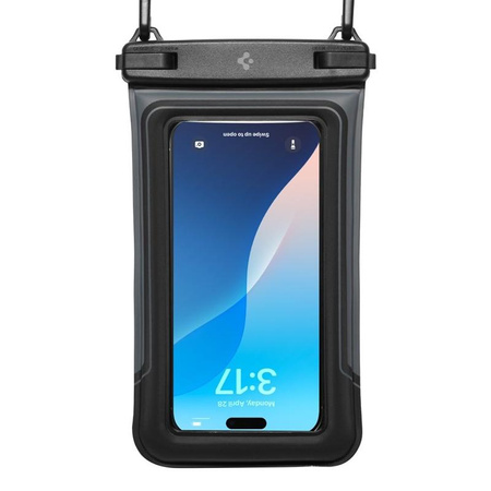 Spigen A611P Universal Waterproof Float Case 2-Pack – Wasserdichte Hülle für Smartphones bis 6,9" (Matte Black)